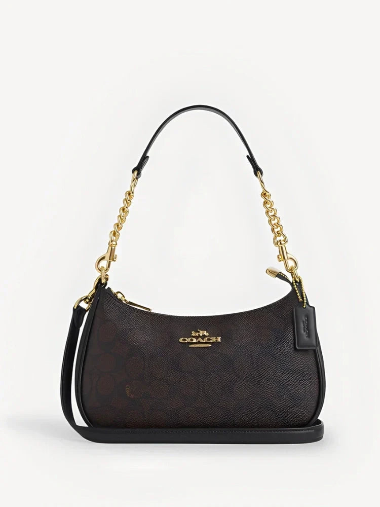 TERI SHOULDER BAG IN SIGNATURE CANVAS